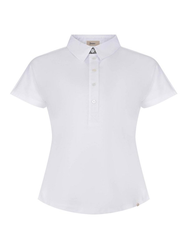HERNO: polo shirts - Polo Shirt Made Of Cotton