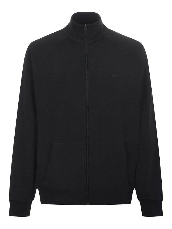 LACOSTE: Sweatshirts & Sweaters - Cotton Blend Zipped Sweatshirt