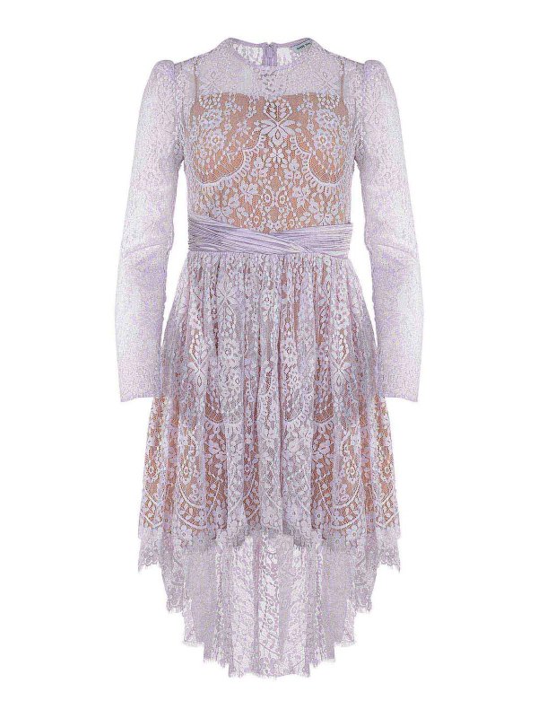 Self Portrait: knee length dresses - Dress Made Of Cotoon Blend