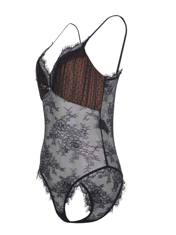 Self Portrait: Top e canotte online - Body -face di miscela di poliestere