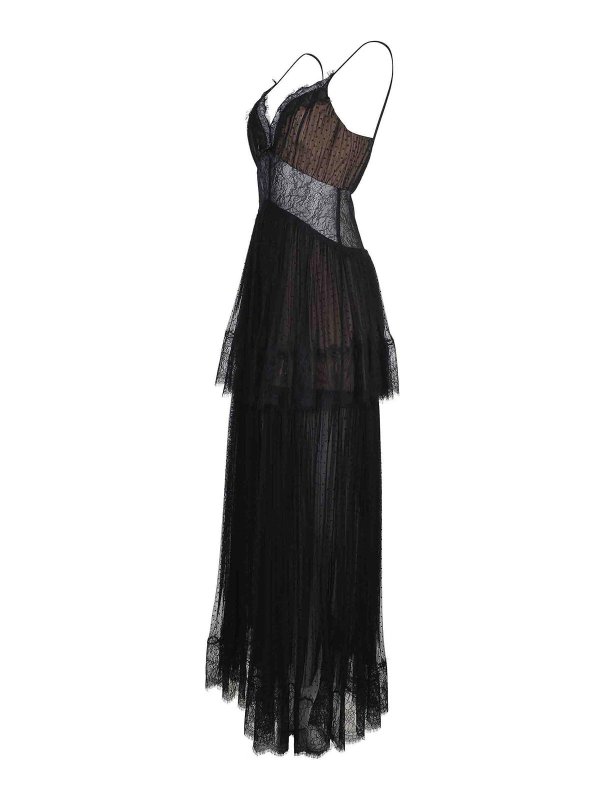 The Best Shops Self Portrait: Vestidos media pierna - Vestido Midi - Negro