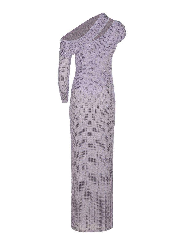 The Best Shops Self Portrait: ニーレングスドレス - 膝丈ドレス - メタル