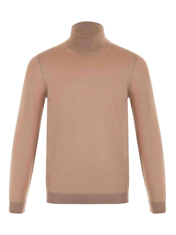 Polo Neck Boss Turtleneck Hugo Boss Silk Mock Neck Sweater BOSS V