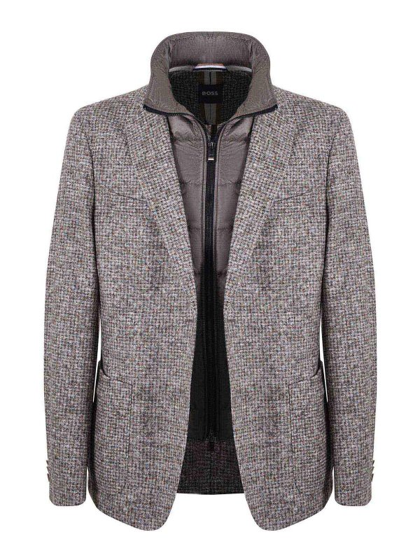 Hugo Boss: giacche casual online - Giacca Hugo in lana e maglia di cotone