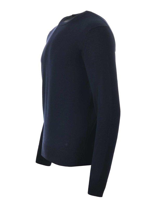 MANUEL RITZ : Pull col rond online - Pull Col Rond - Bleu