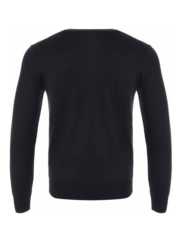 The Best Shops MANUEL RITZ : Strickpullover mit Rundhalsausschnitt - Rundhalspullover - Schwarz