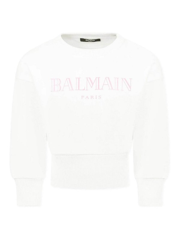 Balmain: スウェット＆セーター - スウェットシャツ/セーター - 白