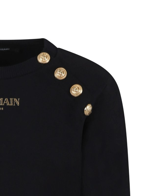 Balmain: スウェット＆セーター online - スウェットシャツ/セーター - 黒