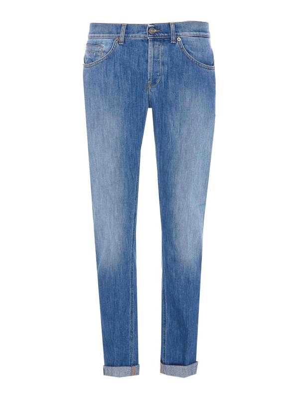 DONDUP: カジュアルトラウザー - カジュアルパンツ - ミディアムウォッシュ