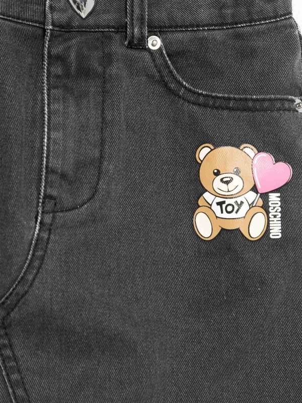 The Best Shops Moschino Kids: ニーレングススカート＆ミディ丈 - 膝丈/ミディスカート - 黒