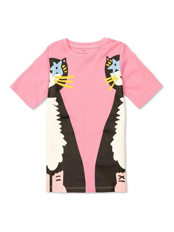 STELLA McCARTNEY: Knielange Kleider - Knielanges Kleid - Weiß