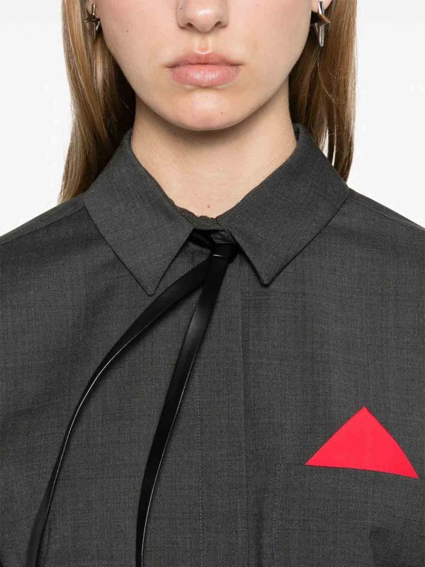 シャツ - グレー shop online: SPORTMAX