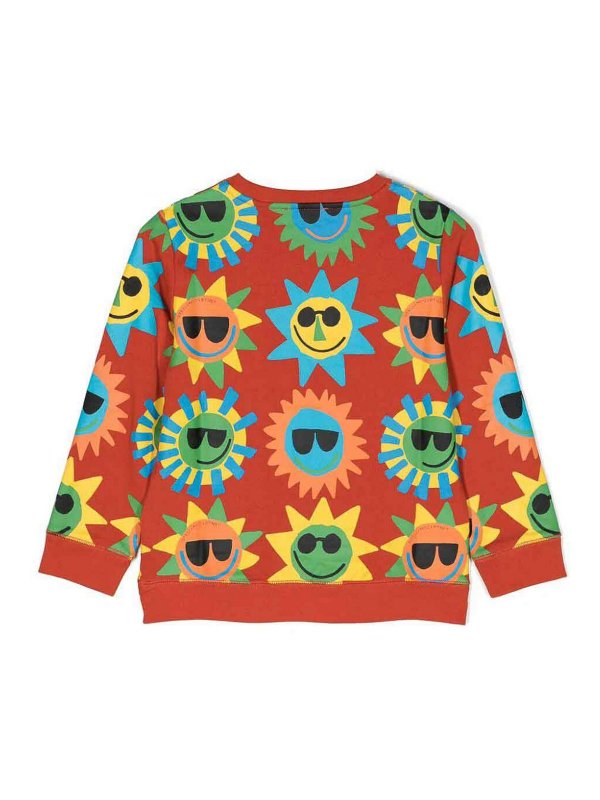 Stella McCartney Kids: Strickpullover mit Rundhalsausschnitt online - Rundhalspullover - Weiß