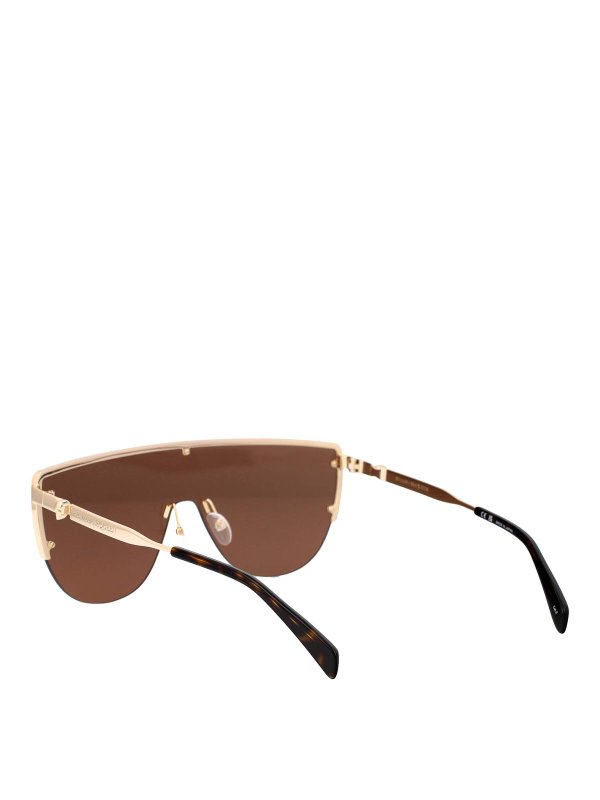 サングラス - 金 shop online: ALEXANDER MCQUEEN