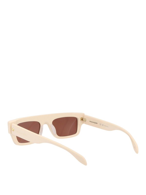 Gafas De Sol - Blanco shop online: ALEXANDER MCQUEEN