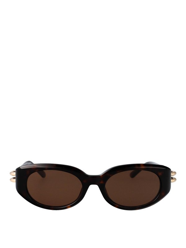ALEXANDER MCQUEEN: Sonnenbrillen - Sonnenbrille - Braun