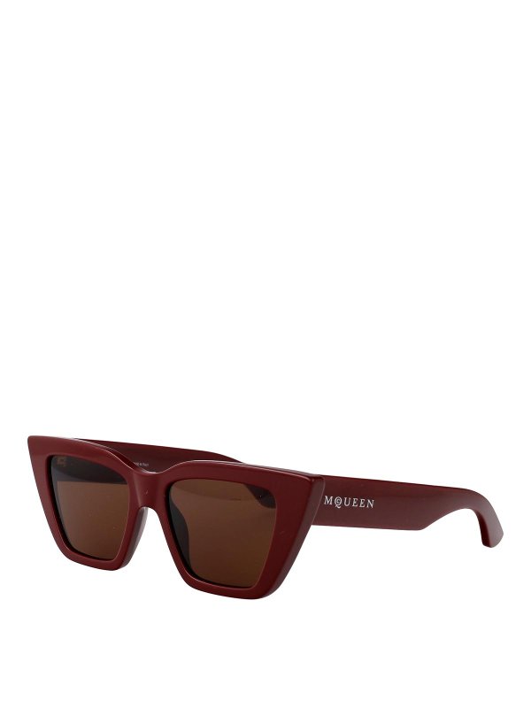 ALEXANDER MCQUEEN: サングラス online - サングラス - ダークレッド