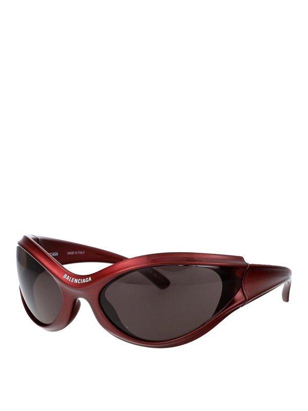 BALENCIAGA: Sonnenbrillen online - Sonnenbrille - Bordeaux