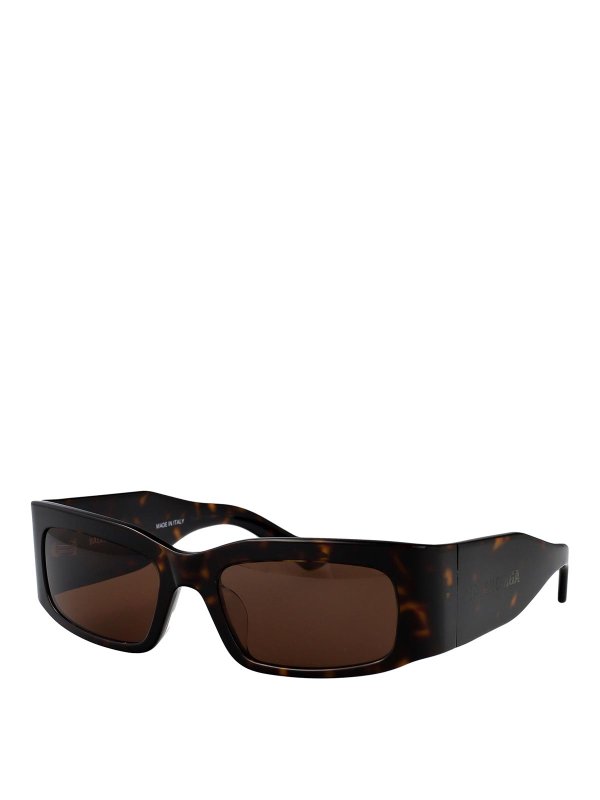 BALENCIAGA: Lunettes de soleil online - Lunettes De Soleil - Marron
