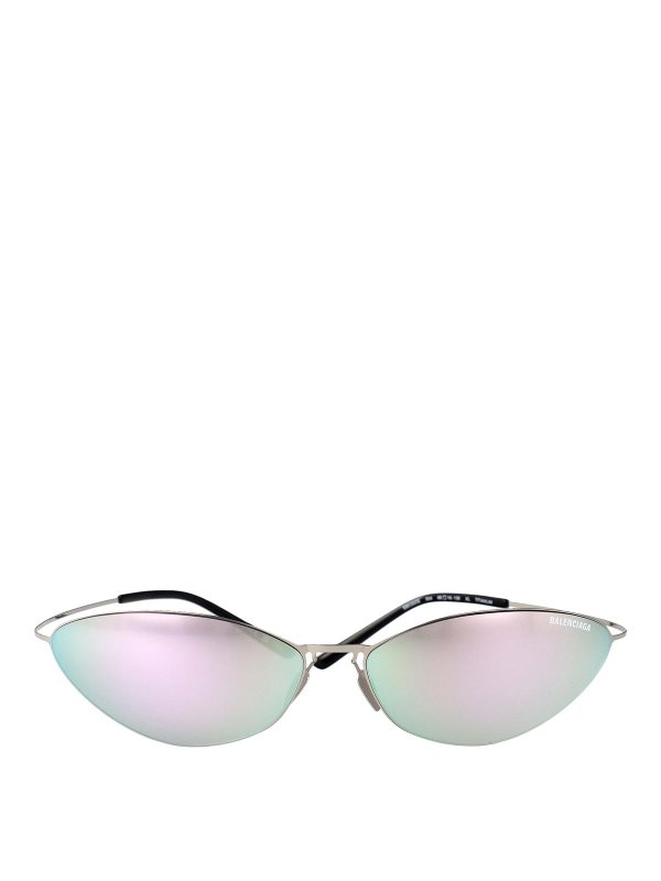 BALENCIAGA: サングラス - サングラス - 銀