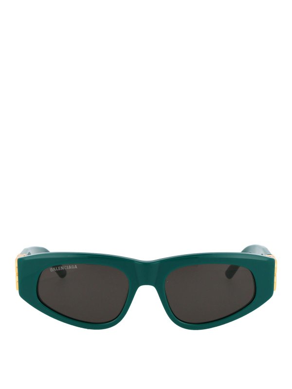 BALENCIAGA: サングラス - サングラス - 緑