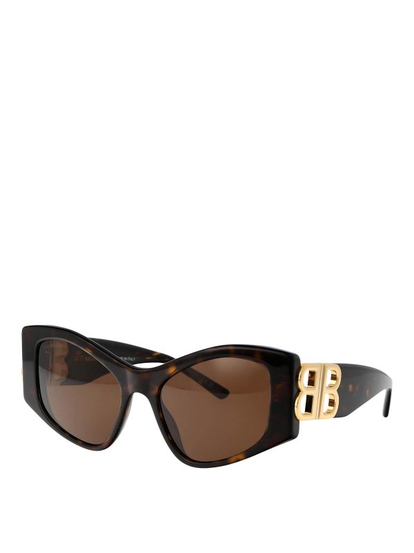 BALENCIAGA: サングラス online - サングラス - ブラウン