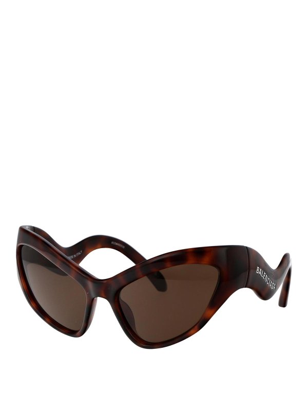 BALENCIAGA: サングラス online - サングラス - ブラウン