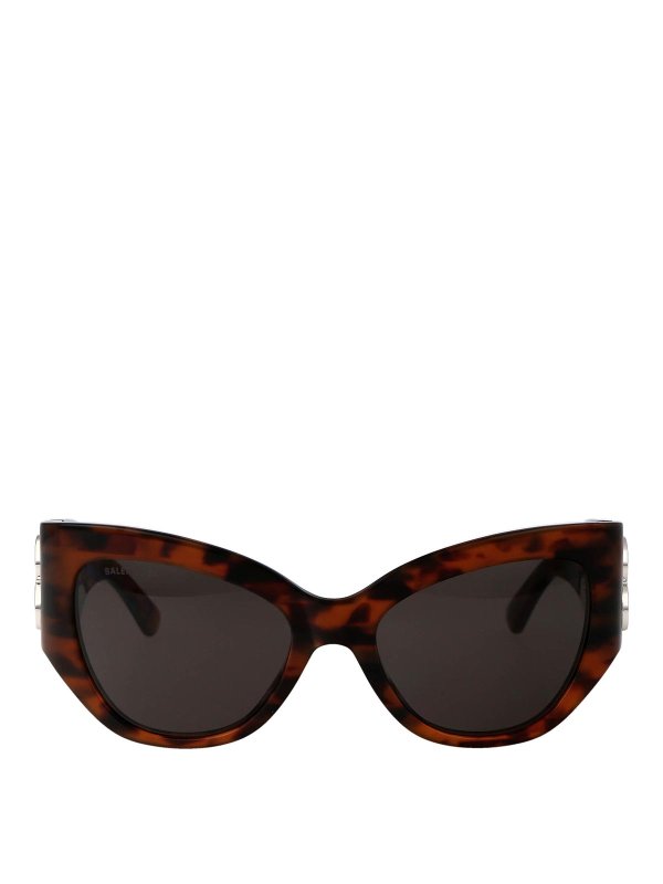 BALENCIAGA: サングラス - サングラス - ブラウン