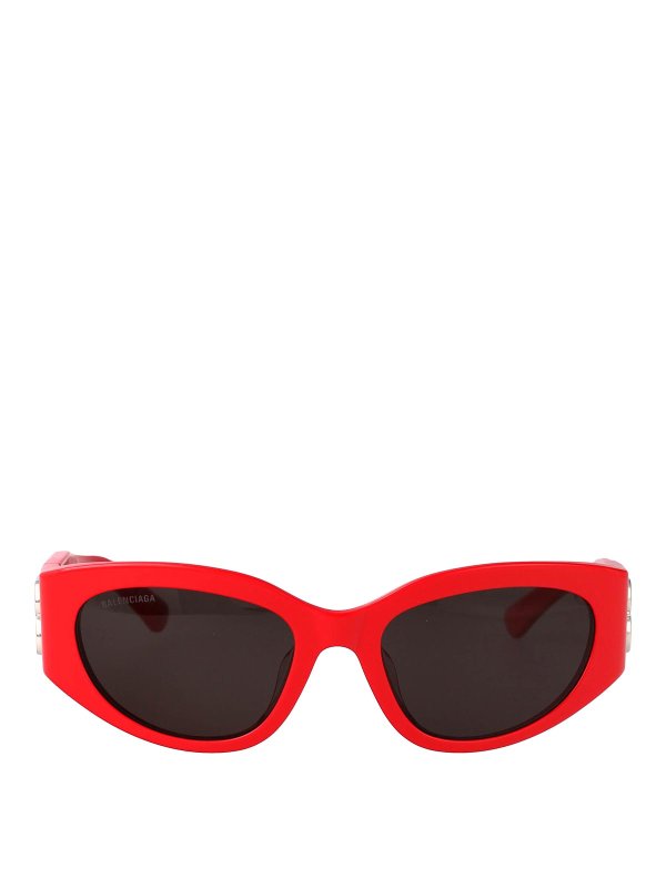 BALENCIAGA: Sonnenbrillen - Sonnenbrille - Rot