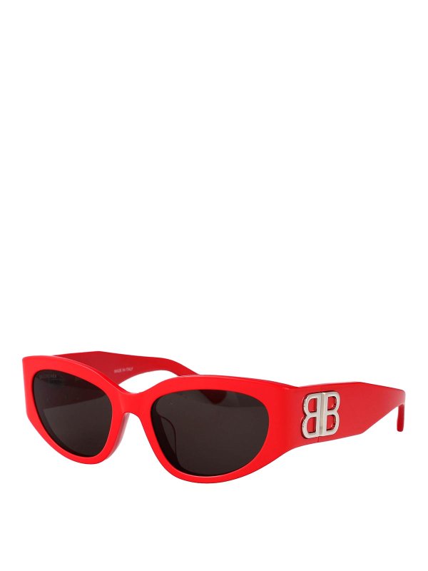 BALENCIAGA: Sonnenbrillen online - Sonnenbrille - Rot