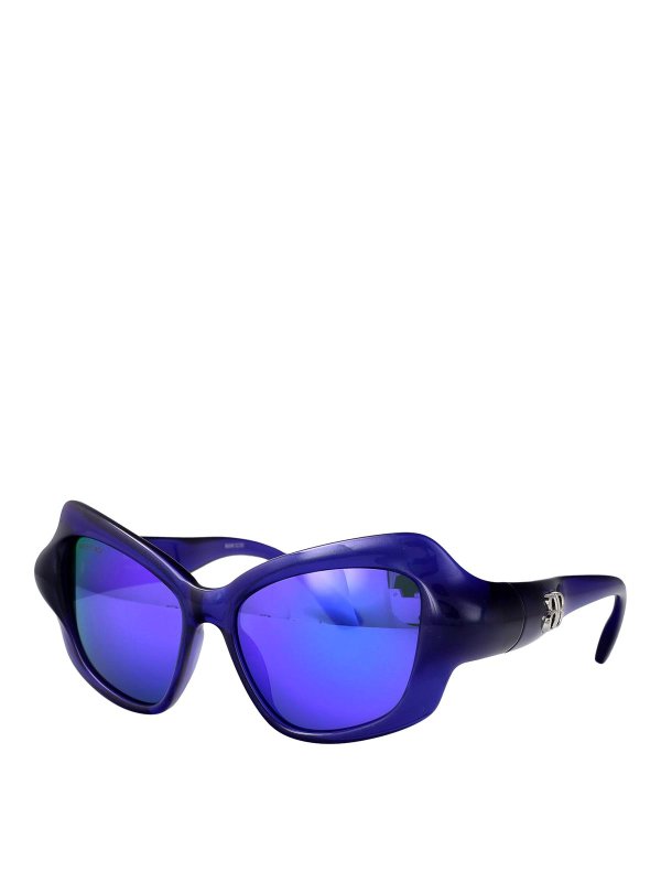 BALENCIAGA: サングラス online - サングラス - ブルー