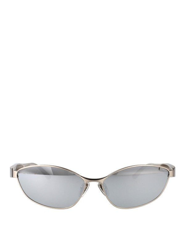 BALENCIAGA: サングラス - サングラス - 銀