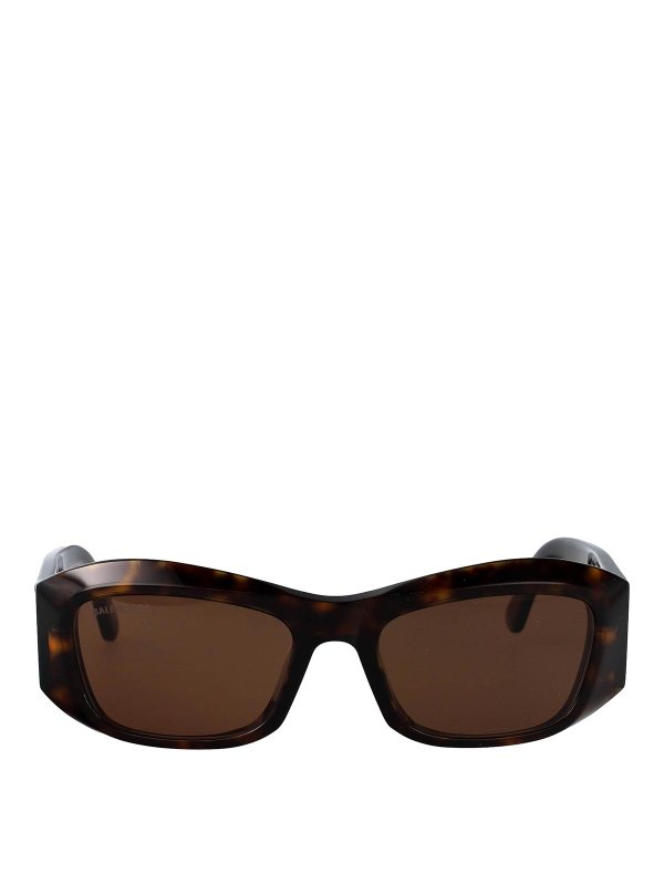 BALENCIAGA: サングラス - サングラス - ブラウン