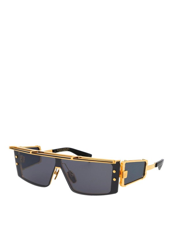 Balmain: Lunettes de soleil online - Lunettes De Soleil - Or