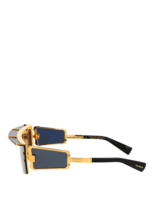 The Best Shops Balmain: Lunettes de soleil - Lunettes De Soleil - Or