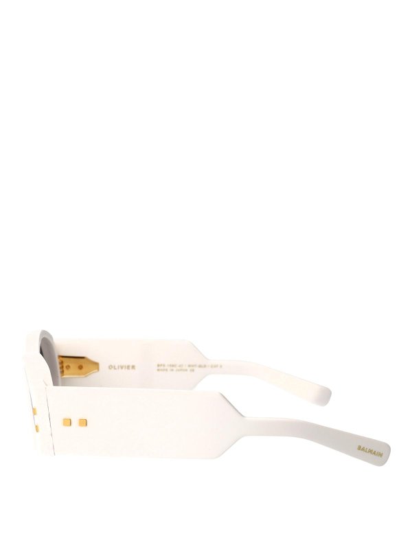 The Best Shops Balmain: Sonnenbrillen - Sonnenbrille - Weiß