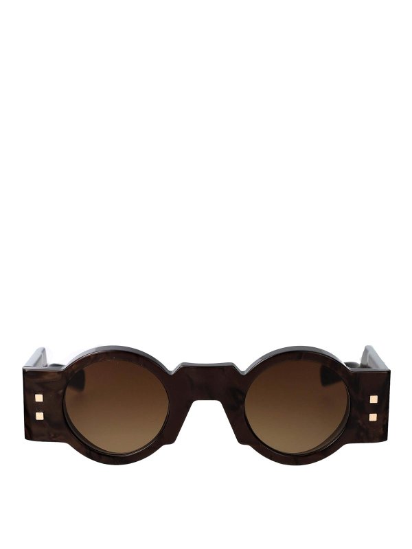 Balmain: Sonnenbrillen - Sonnenbrille - Braun