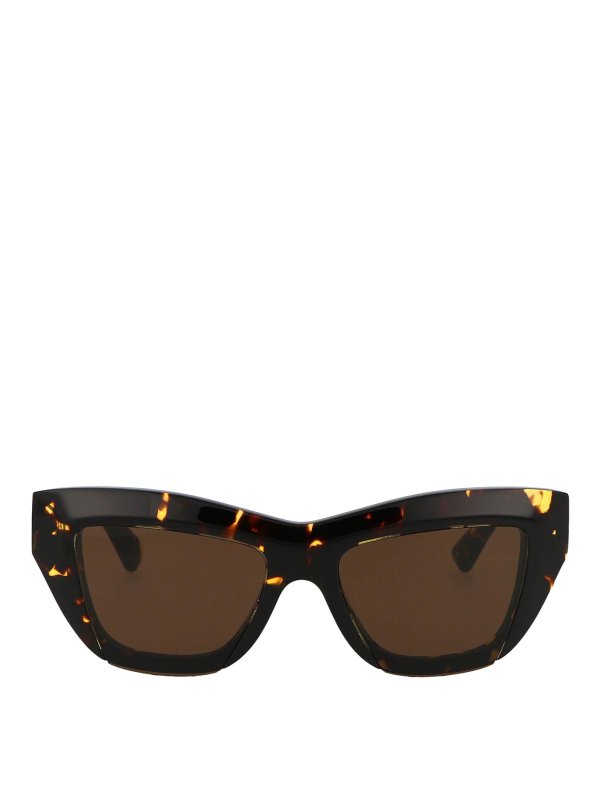 BOTTEGA VENETA: サングラス - サングラス - ブラウン