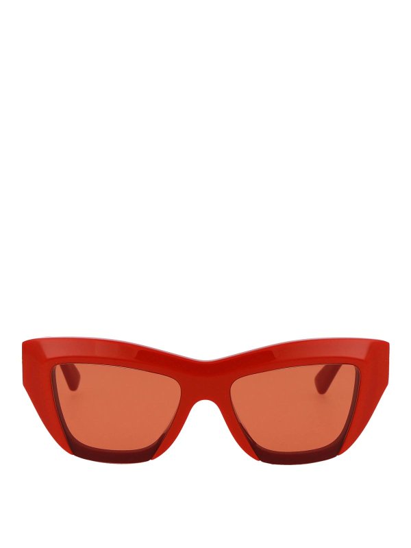 BOTTEGA VENETA: サングラス - サングラス - オレンジ