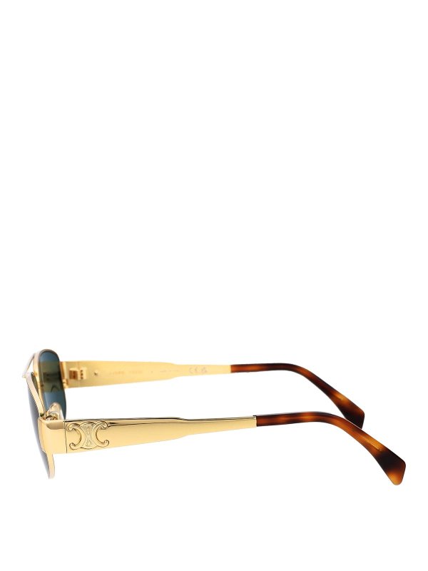 The Best Shops CELINE: occhiali da sole - Occhiali da sole a trionfo di metallo