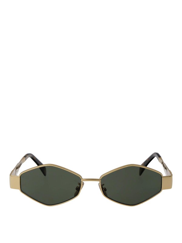 CELINE: occhiali da sole - Occhiali da sole a trionfo di metallo