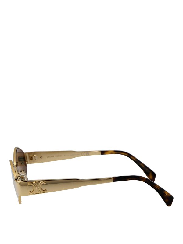 The Best Shops CELINE: occhiali da sole - Occhiali da sole a trionfo di metallo