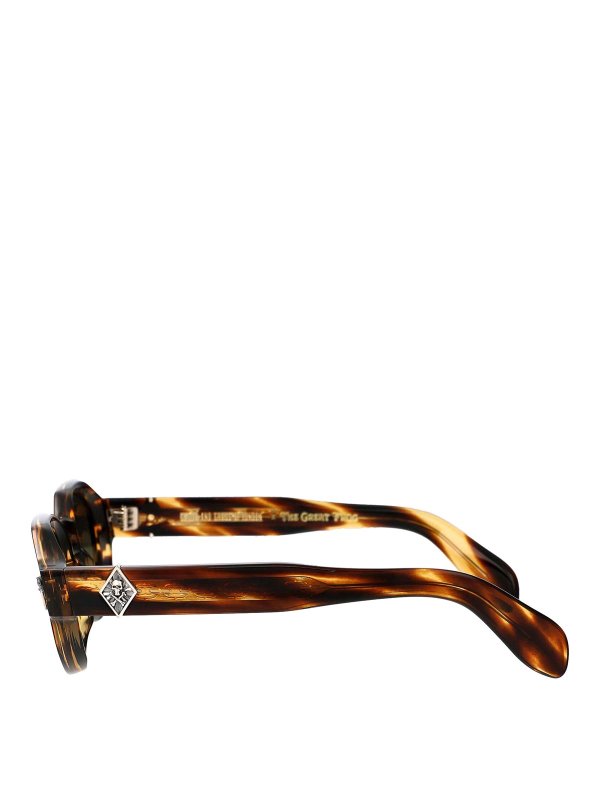 The Best Shops CUTLER AND GROSS: Lunettes de soleil - Lunettes De Soleil - Marron