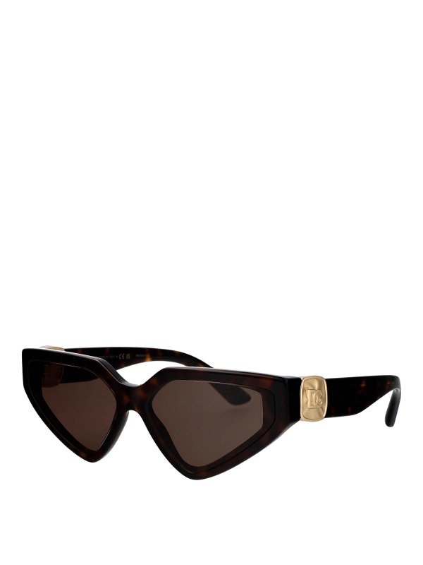 DOLCE & GABBANA: Lunettes de soleil online - Lunettes De Soleil - Marron