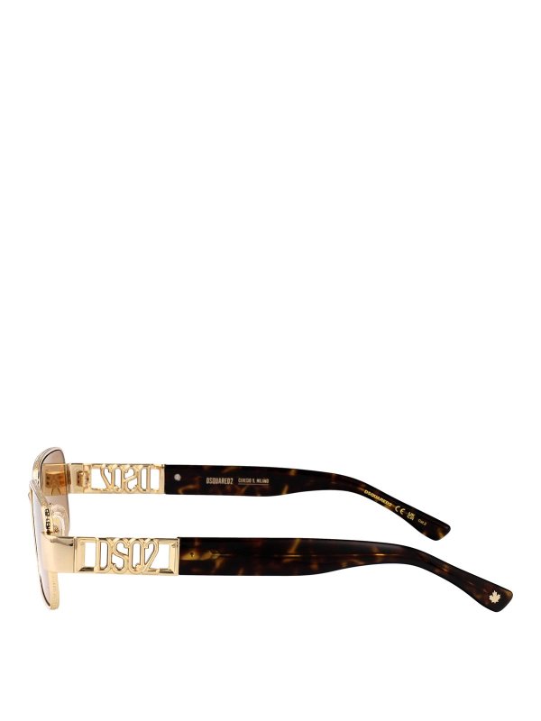 The Best Shops DSQUARED2: Gafas de sol - Gafas De Sol - Dorado
