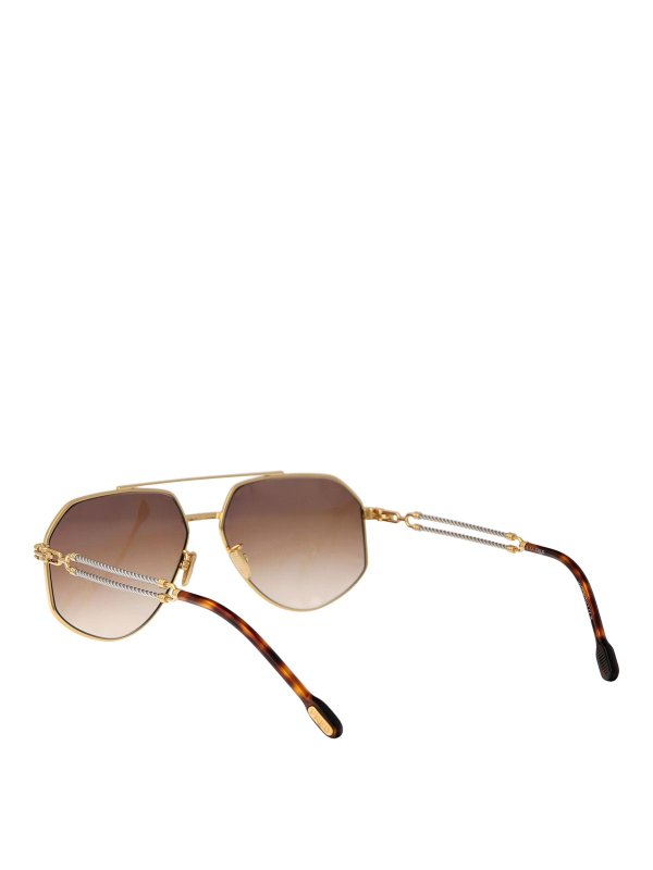 Lunettes De Soleil - Or shop online: FRED