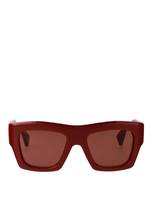 GUCCI: Sonnenbrillen - Sonnenbrille - Dunkelrot