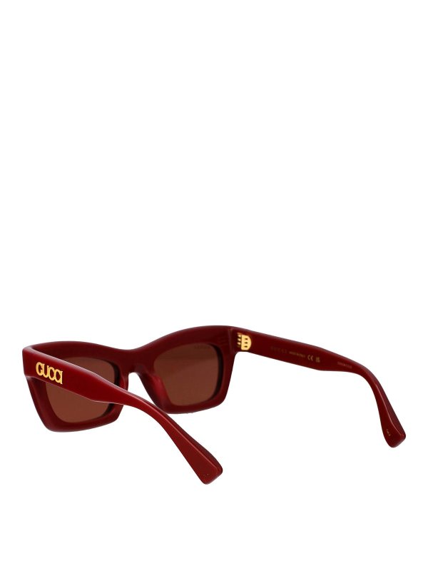 Sonnenbrille - Dunkelrot shop online: GUCCI