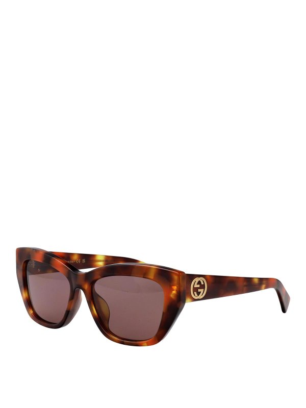 GUCCI: サングラス online - サングラス - ブラウン
