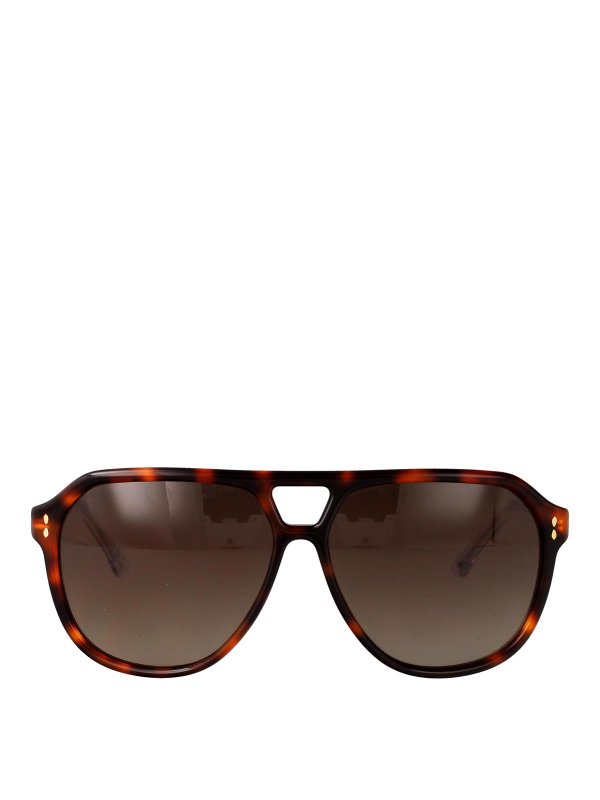 ISABEL MARANT: サングラス - サングラス - ブラウン